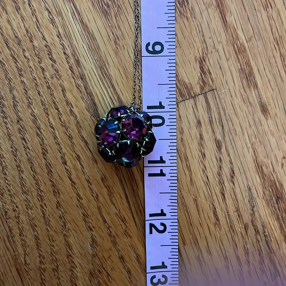 Amethyst Glass Sphere- Czech Glass Facets